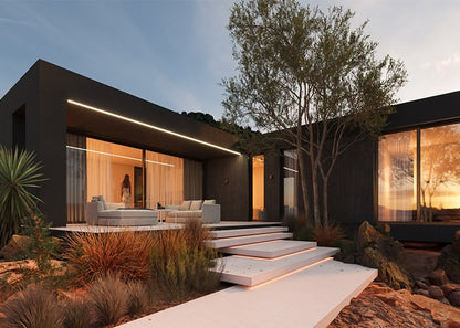 Luxury Prefab Homes with Light Steel Frame Ceiling – Integrated Design and Construction Ghent House