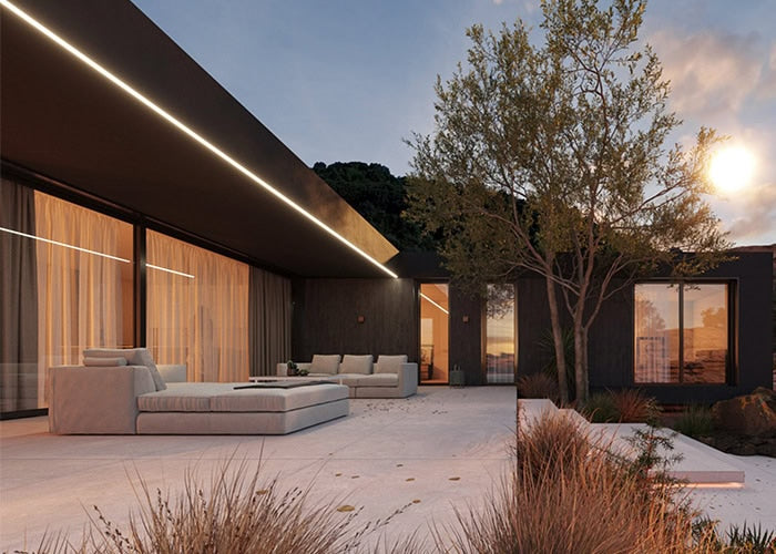 Luxury Prefab Homes with Light Steel Frame Ceiling – Integrated Design and Construction Ghent House