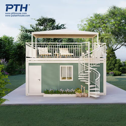 Pth® 2022 New Design Living Modular Flat Pack Container Home Prefab House