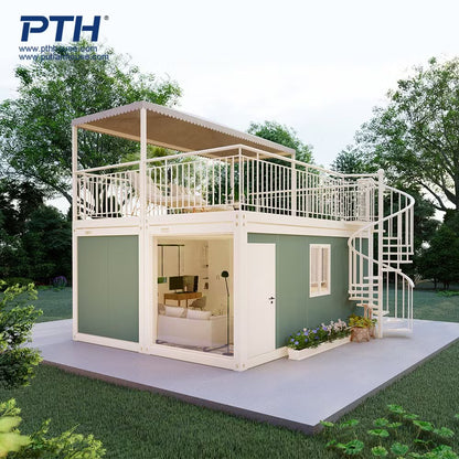Pth® 2022 New Design Living Modular Flat Pack Container Home Prefab House