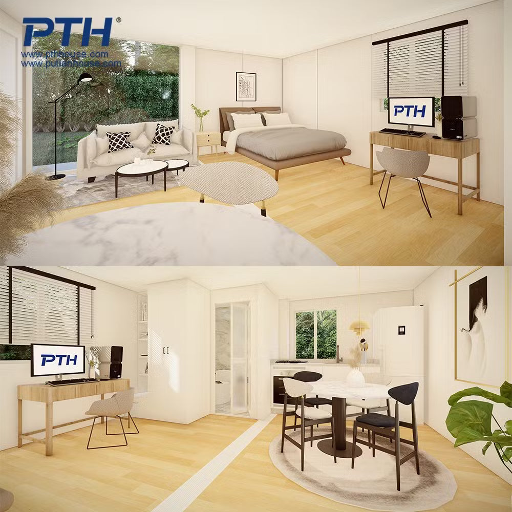 Pth® 2022 New Design Living Modular Flat Pack Container Home Prefab House