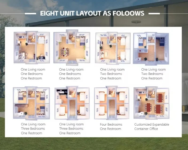 Expandable UK Container Villa – Durable Mobile Outdoor Living & Accommodation