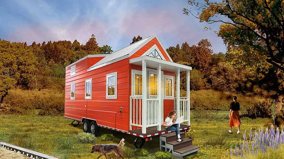 Florida Tiny House On wheels Orange