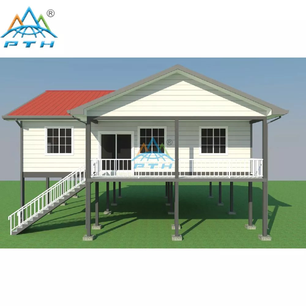 Luxury Prefabricated Light Steel Structure Villa With 4 Bedroom