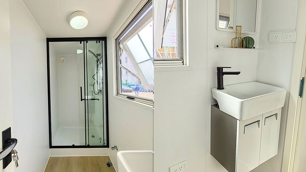 Florida tiny house for Australia steel home