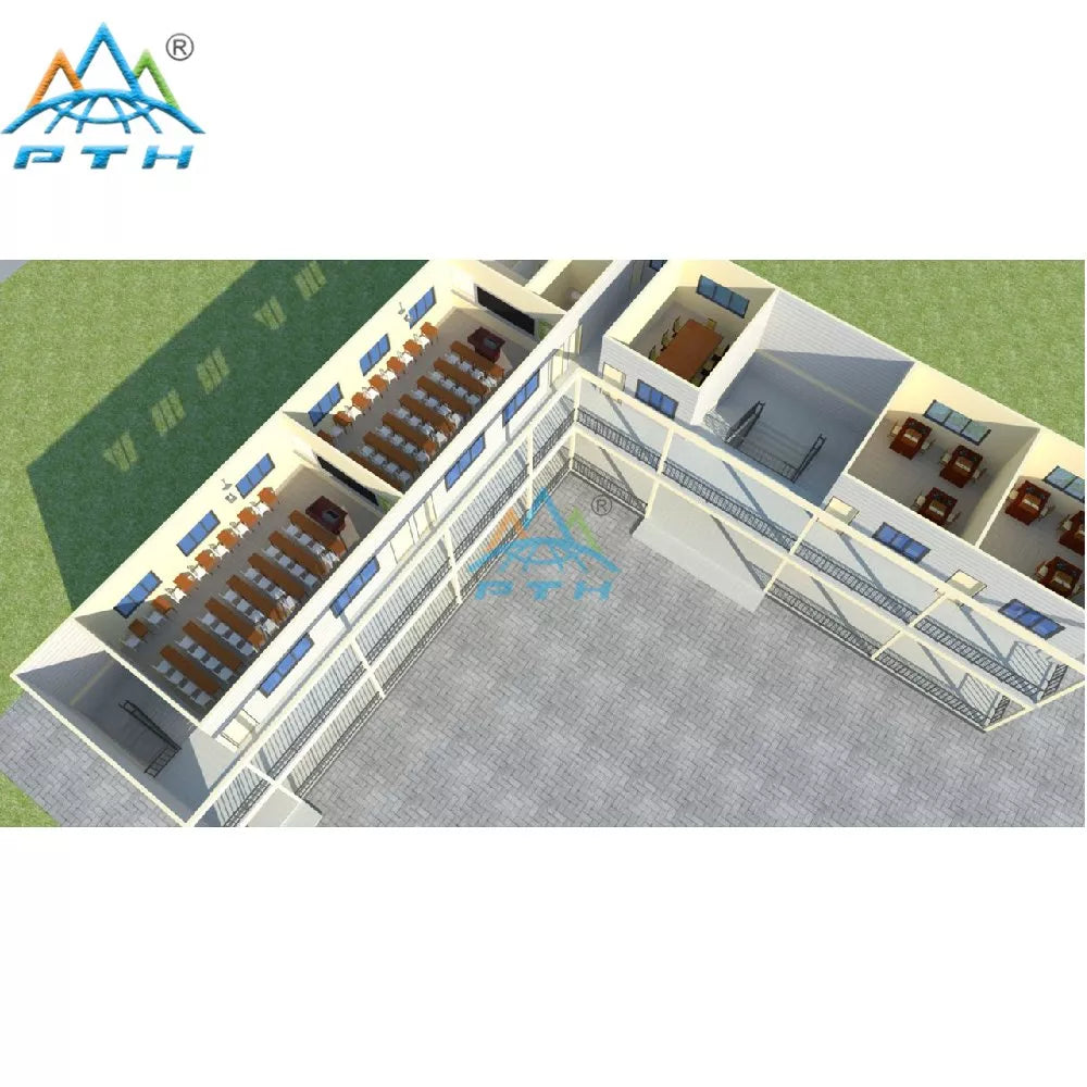 Economical Easy Build Pre-made Module Steel Structure School Building House