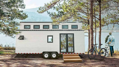 Cider Box Tiny home on Wheels in White