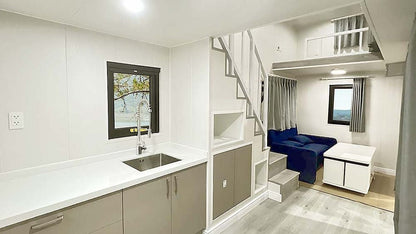 Cider Box Tiny home on Wheels in White