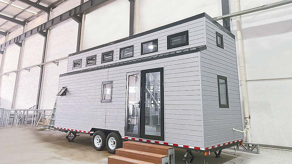 Cider Box Tiny home on Wheels in White